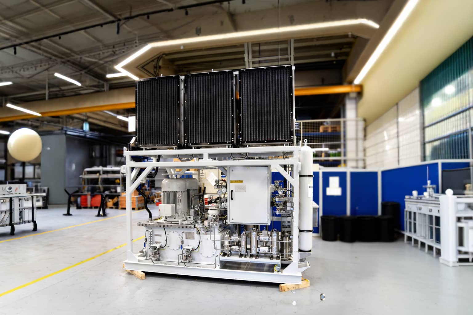 Werthenbach-projekt (2) (1) Sperrölsystem für CO₂-Abscheidung und -Speicherung – IECEx-zertifiziertes Hydraulikaggregat für Mehrphasenpumpen in explosionsgefährdeten Bereichen